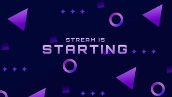 Animation of neon stream pack background. Looping animation video