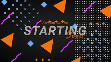 Animation of orange stream pack background. Looping animation video