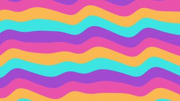 Animation of abstract swirl wave colorful background. Looping videio video