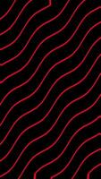 Red and black line wavy background animation. Looping animation video