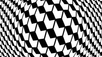 Animated of abstract black and white cube pattern background video