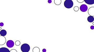 Abstract circle shapes background animation video