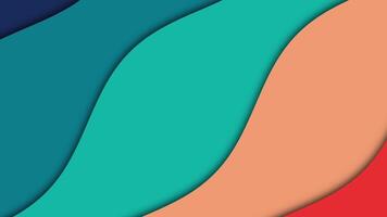 Abstract vintage papercut background animation. Looping animation video