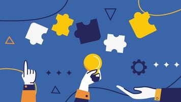 Business teamwork background animation for your business video