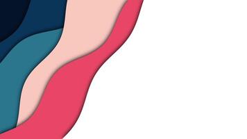Abstract colorful layers background. Wavy background animation video