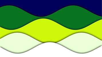 Abstract green papercut background animation. Looping animation video