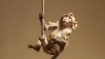 Monkey on a rope by jason kim photo