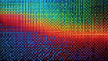 Colorful Mosaic Pattern Created With Small Tiles Reflecting a Vibrant Rainbow Spectrum During Daylight Illumination photo