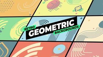 retro geométrico fundos motion_graphic