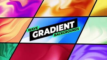 Wave Gradient Backgrounds motion_graphic