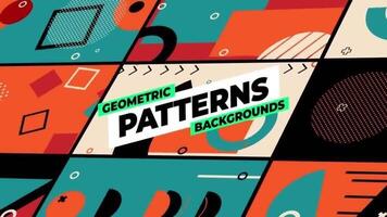 Geometric Patterns Backgrounds motion_graphic