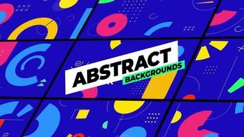 Geometric Abstract Backgrounds motion_graphic