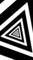 Triangle rotation Optical illusion looping vertical background video