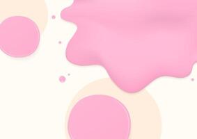 Strawberry and vanilla splashing background vector