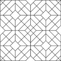 Geometric Hexagonal Tessellation Elegant Black and White Pattern Design vector