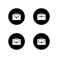 Briefcase icon set. Bag icon. Portfolio icon set. vector
