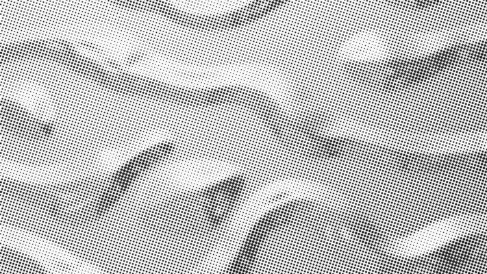 Dotted halftone abstract photocopy texture with monochrome pattern. vintage grunge brutalist illustration.
