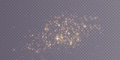 Golden sparkles create a beautifully magical effect, truly enchanting the viewers experience vector