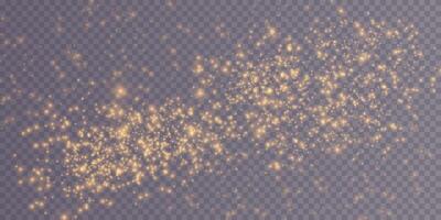 A scattered arrangement of golden sparkles that enhances designs with a magical touch and captivates viewers vector