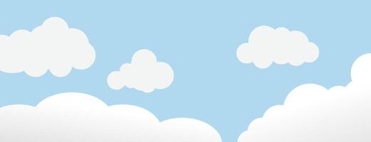 blue sky background with clouds background, illustration. vector
