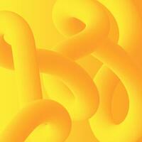 Abstract Background with Dynamic Yellow Gradient Line Shapes. Geometric Pattern with Squiggle Gradient Elements. vector