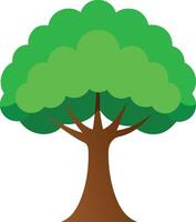 Large Vibrant Tree Cartoon , Great for Game Assets vector