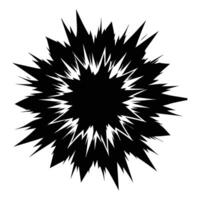 a black and white explosion with a starburst effect vector