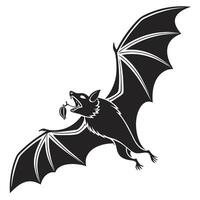 Bat Flying With Olive Branch vector