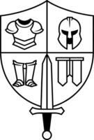 Armor of God Elements Set with Shield, Sword, Helmet vector