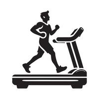 Treadmill Silhouette for Web Design vector