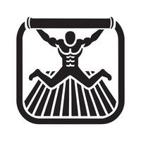 Exercise Mat Silhouette for Creative Projects vector