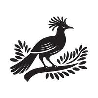 Superb Lyrebird Silhouette for Custom Graphics vector
