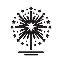 High Resolution Firework Silhouette Art vector