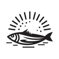Professional Sardines Fish Silhouette for Branding vector