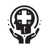 Medical Icon Logo Silhouette for Websites and Apps vector