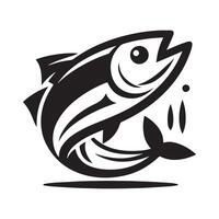 Flexible Sardines Fish Silhouette for Design Projects vector
