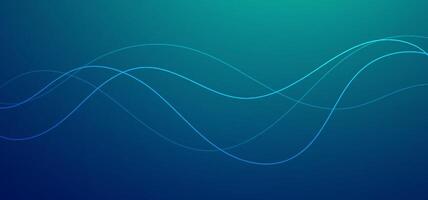 Abstract smooth waves in green and blue colors over a soft gradient base. Use in creative digital presentations, mobile UI backgrounds, or corporate slides vector