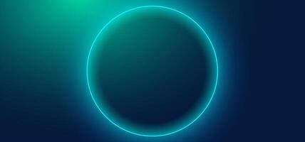 Digital light effect in green blue tones over a dark smooth background. Great for abstract visuals, innovation themes, or presentation backdrops vector