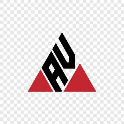118 a logo alphabet word letter triangle geometric educational A V