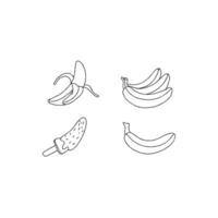 Bananas, ice cream, and a banana vector