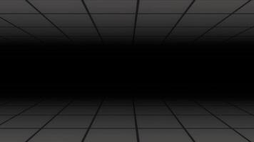Camera Moving Into A Retro 3D Grid Block Infinite Loop . Vintage Perspective Background . Infinite Loop Animation video