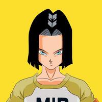 Android 17 full color illustration vector