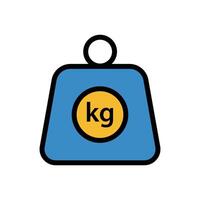 a weight scale icon on a white background vector