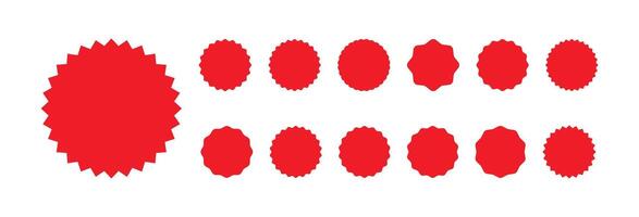 a set of red circles with a white background vector