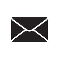 an envelope icon on a white background vector