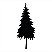 Customize tree silhouette for deginers vector