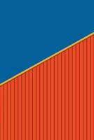 Abstract art gallery perspective building unique design aesthetic vector