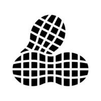 Peanut icon. Outline of peanut. vector