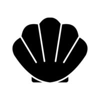 Seashell icon set. vector