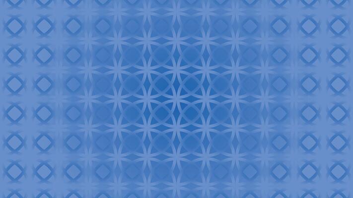 Abstract blue geometric gradient circular leaf shape elements with blurry effect ornamental style banner pattern design.